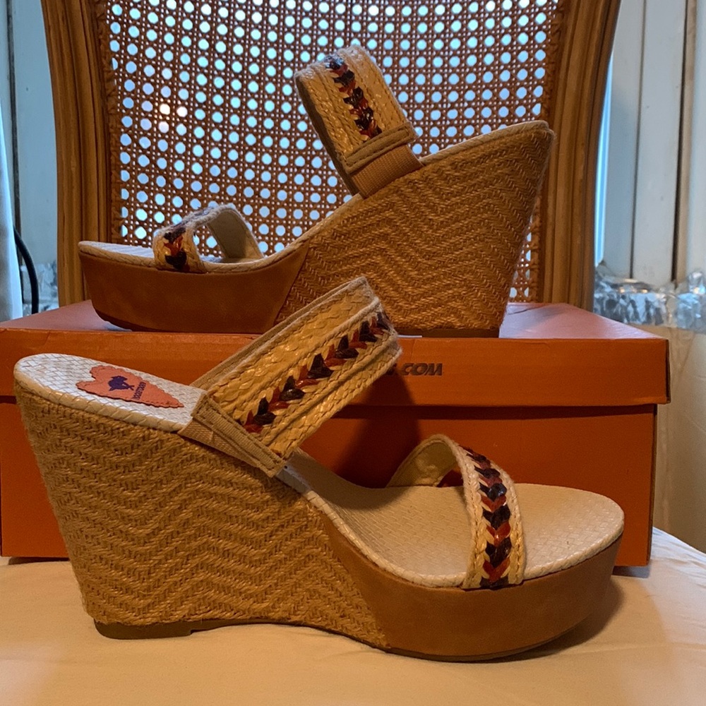 Rocket Dog-New w Box-Platform-Wedge-Sandals-8.5